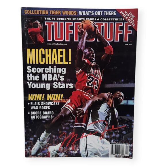 Tuff Stuff Magazine Michael Jordan Cover July 1997 Price Guide Pre-owned - Picture 1 of 7